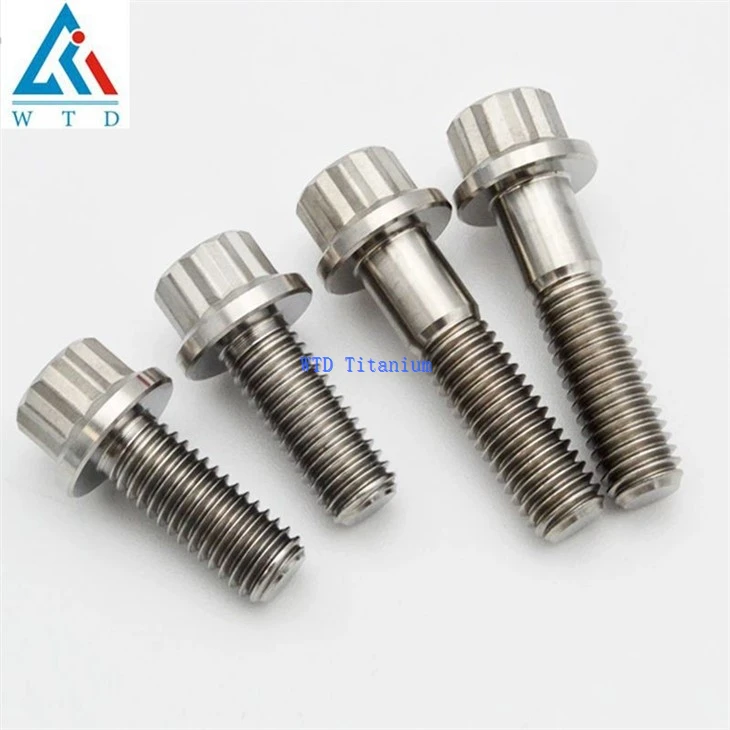 M8 X32 Titanium 12 Point Flange Bolts